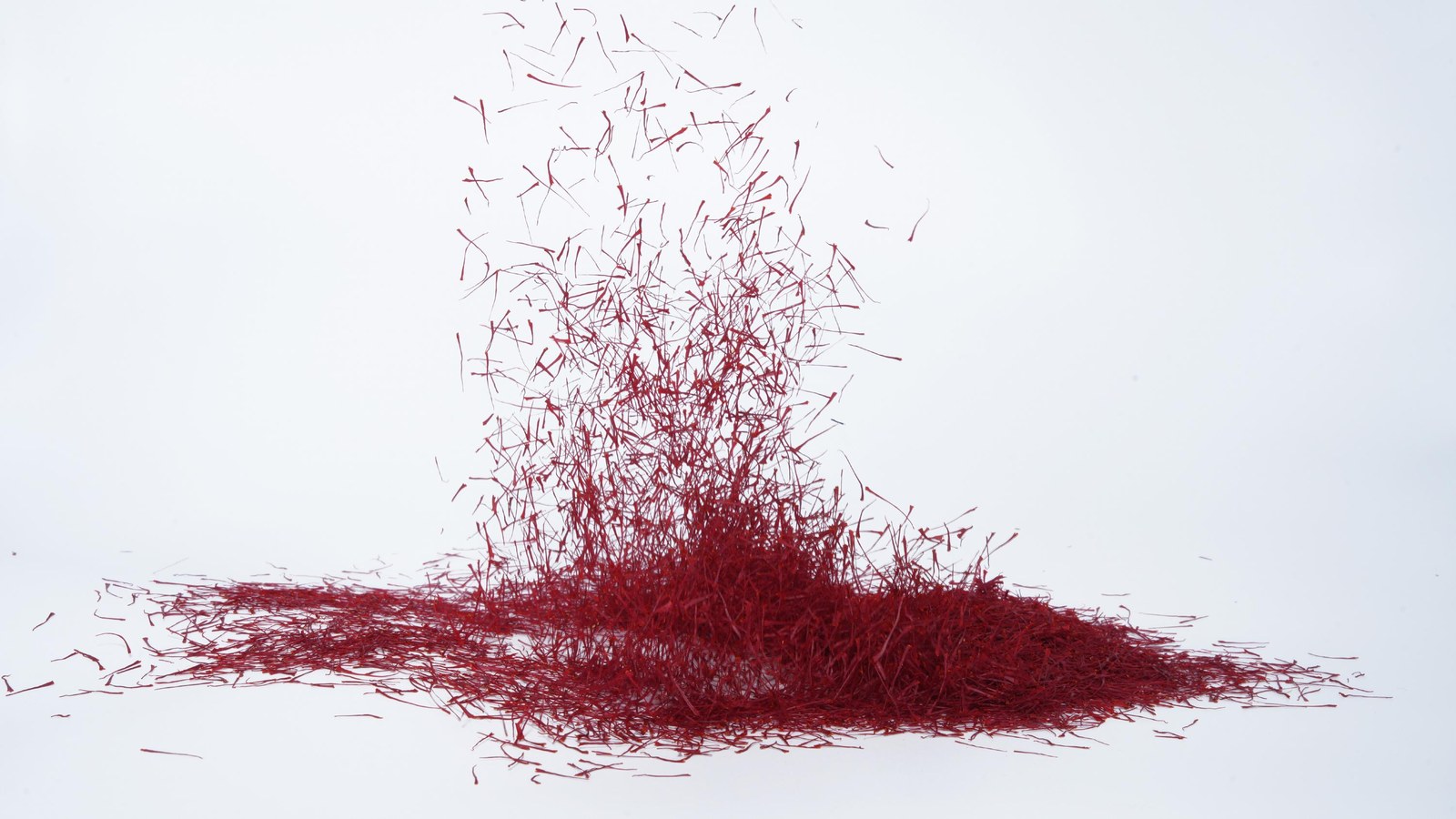 Saffron threads cascading